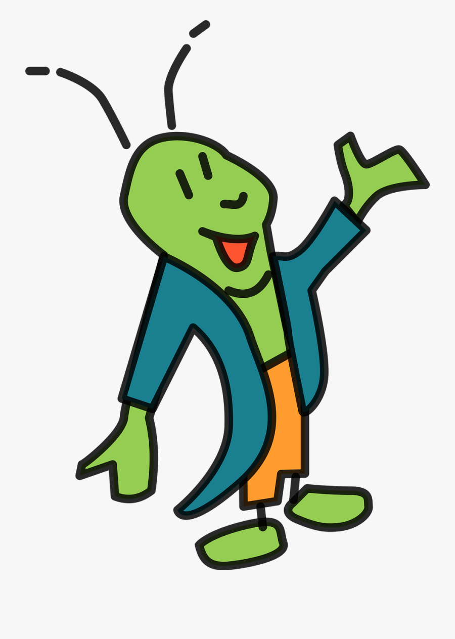 Animals Cartoon Cricket Free Picture - Cartoon Cricket Png, Transparent Clipart