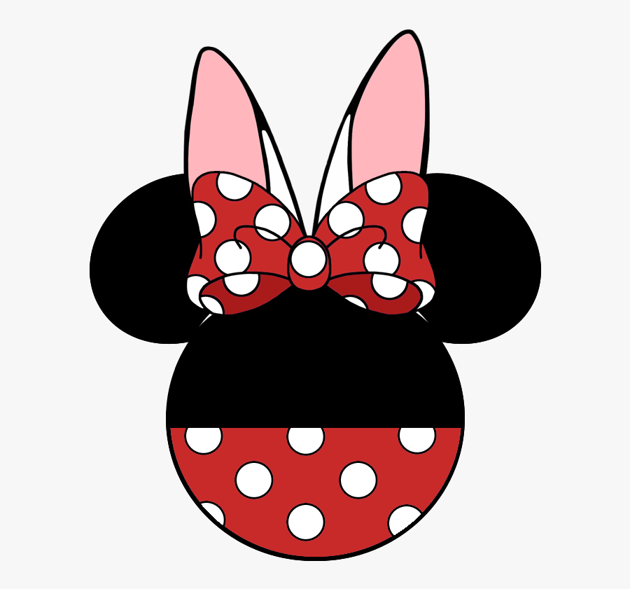 Polka Dot Minnie Mouse Pink, Transparent Clipart