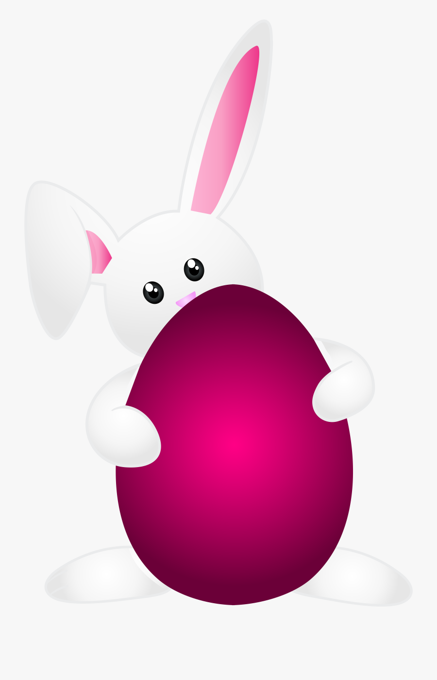 Easter Bunny Png Clip - Easter Pink Bunny Silhouettes, Transparent Clipart