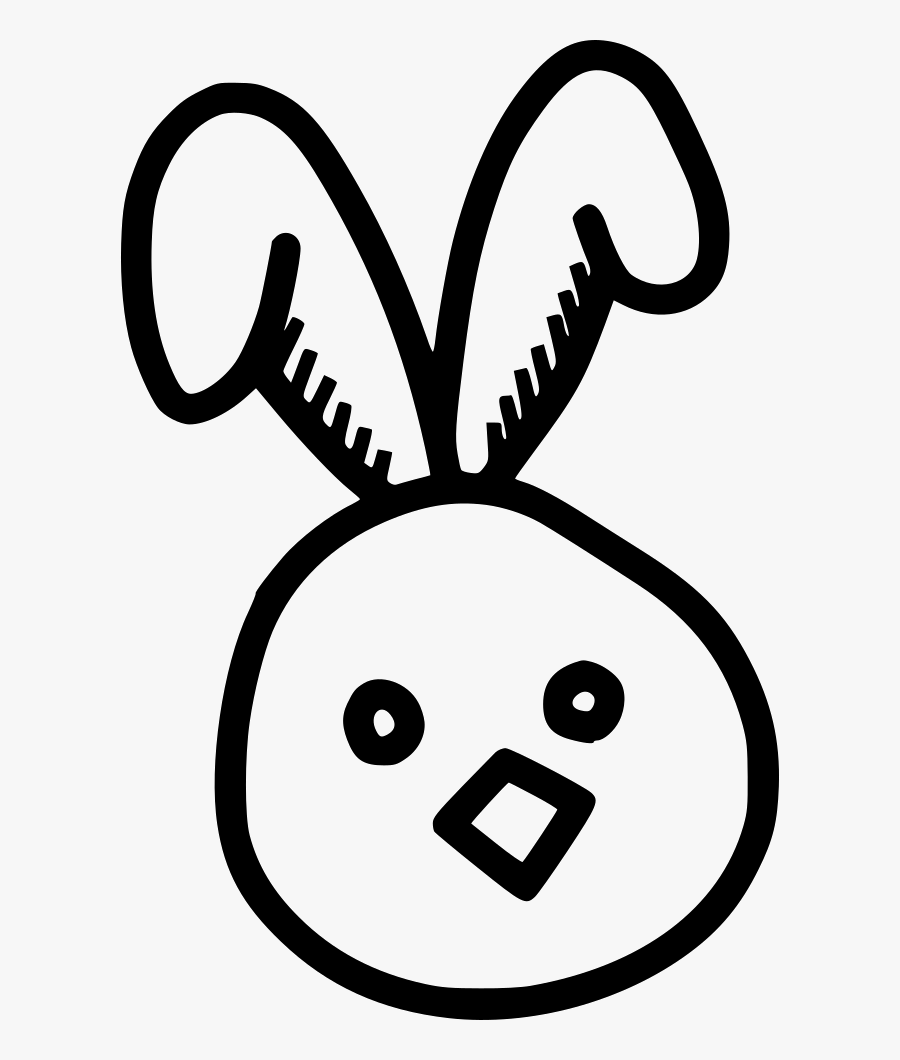 Chicken Bunny Ears Cute Chickling Rabbit - Icon, Transparent Clipart