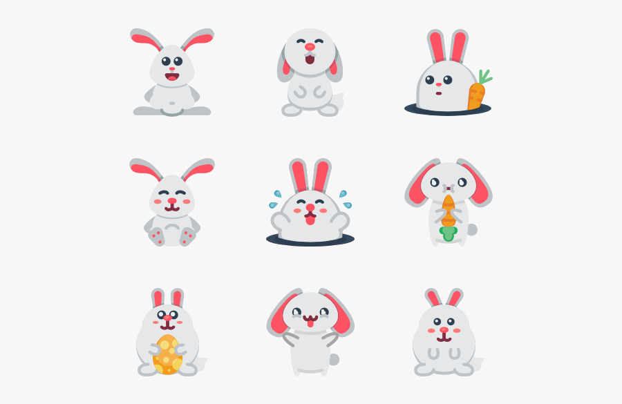 Bunnies Avatars - Cartoon, Transparent Clipart