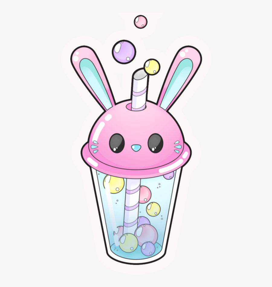 #kawaii #drink #bunny #ears #fantasy - Cartoon, Transparent Clipart