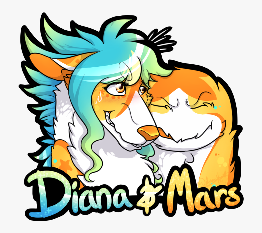 Diana & Mars Badge, Transparent Clipart