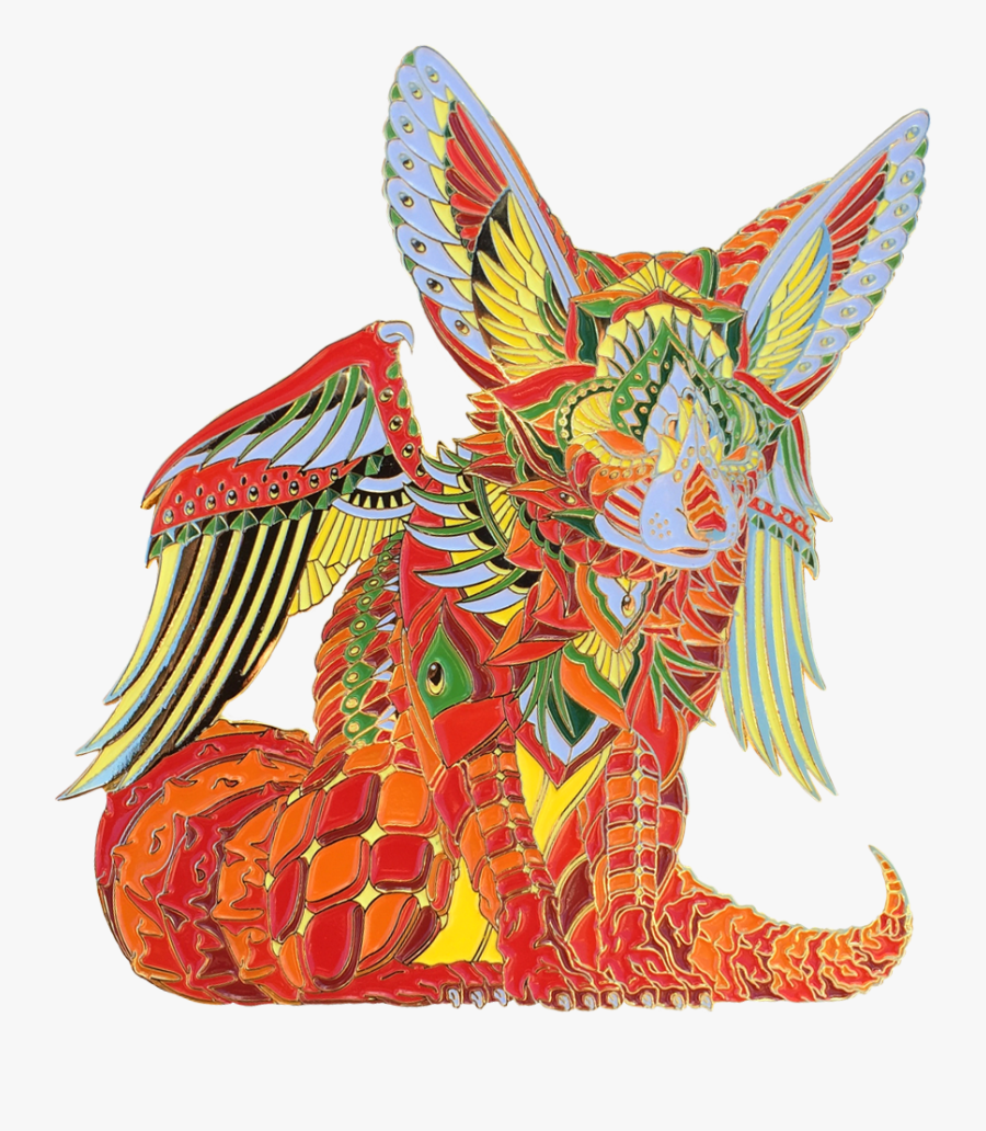 Mars Fox Pin - Illustration, Transparent Clipart