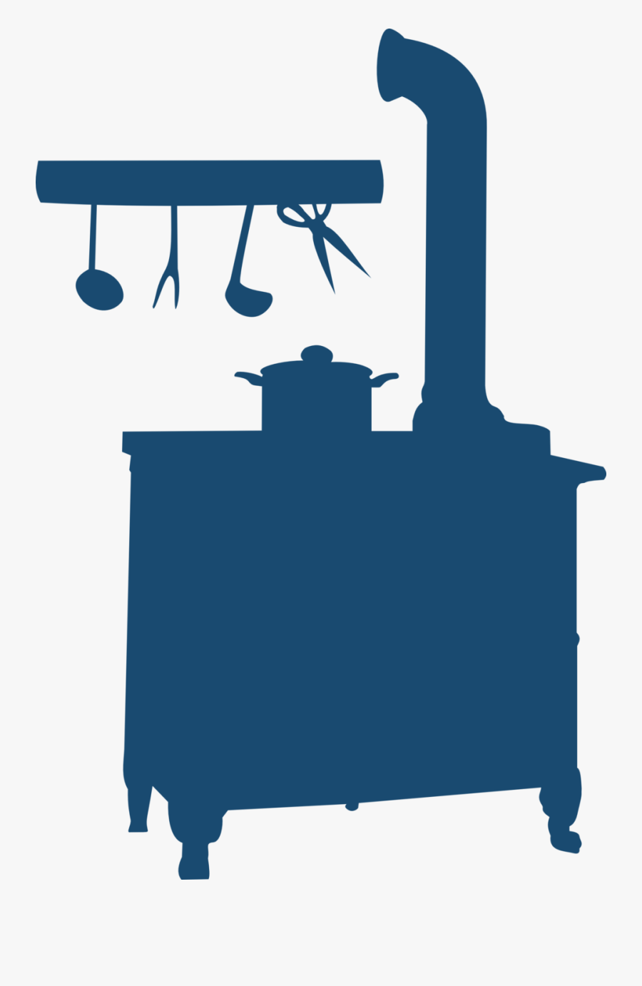 Silhouette Stove, Transparent Clipart