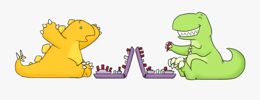 Dinosaur Playing Board Game, Transparent Clipart