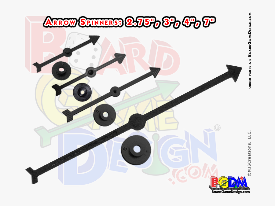 Game Spinner Arrows,2 - Game Board Players Pieces, Transparent Clipart