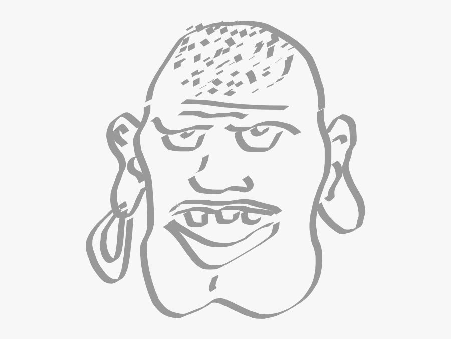 Free Vector Speaking Pirate Man Clip Art - Sketch, Transparent Clipart