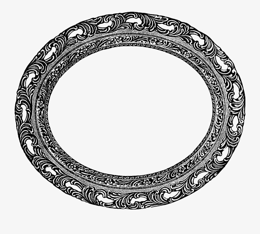 Download Vintage Oval Frame Clip Art Image - Circle Logo About Food, Transparent Clipart