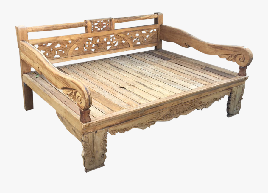 Clip Art Indonesian Daybed - Daybed Wood, Transparent Clipart