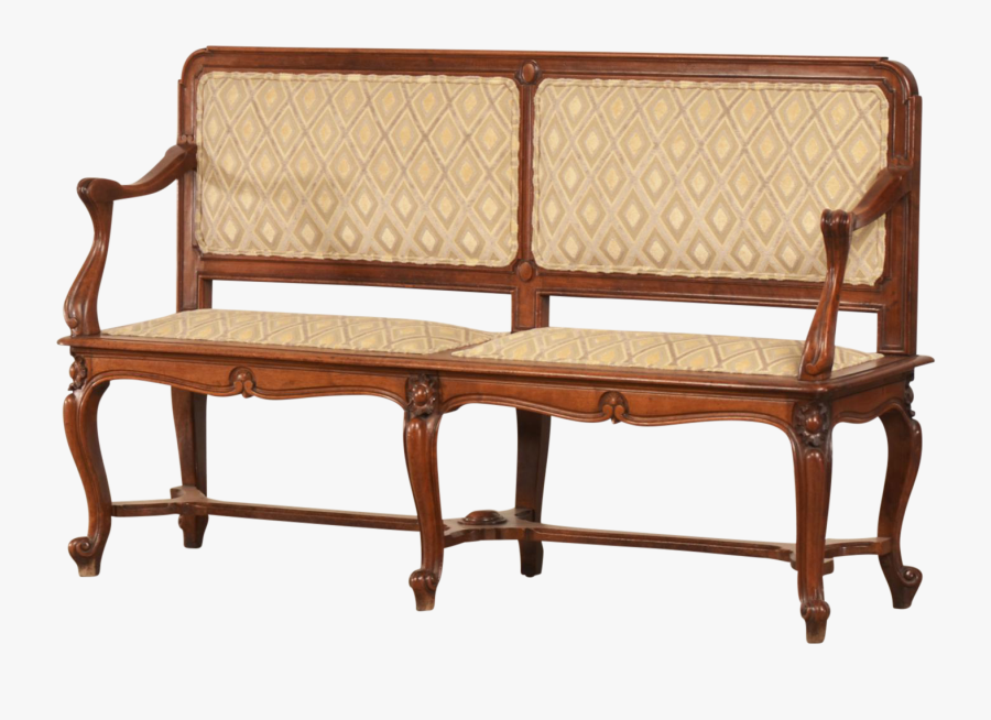 Clip Art Art Nouveau Furniture - Couch, Transparent Clipart