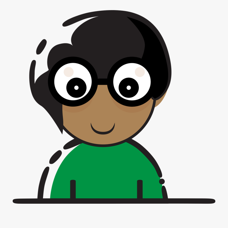 Nerd Clip Art Cartoon Image Glasses - Cartoon Gamers With Glasses, Transparent Clipart