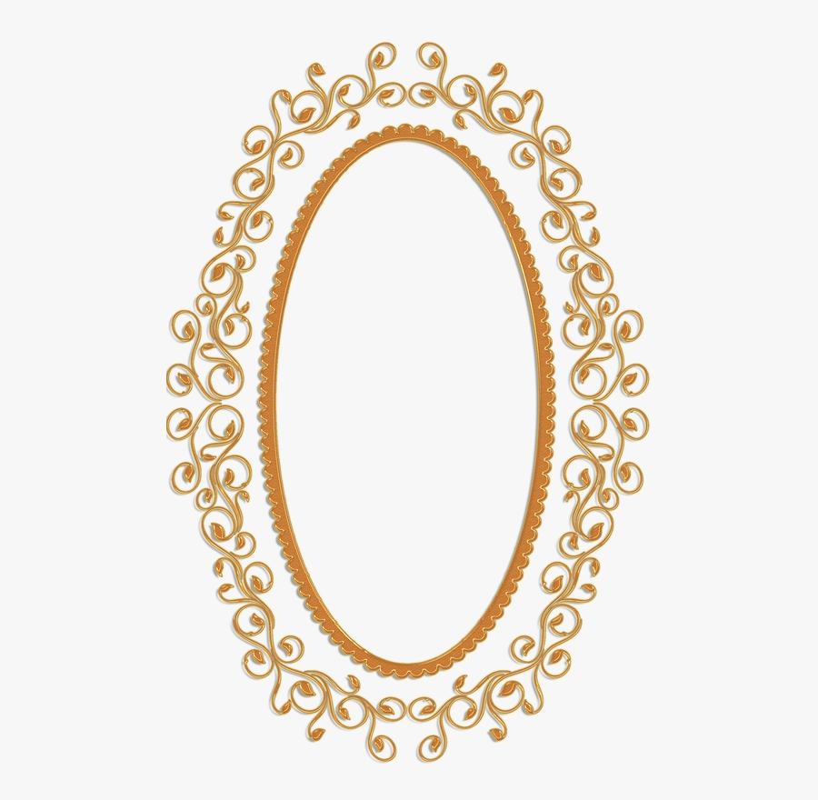 Frame Vintage Gold Ornate - Vintage Gold Oval Frame, Transparent Clipart