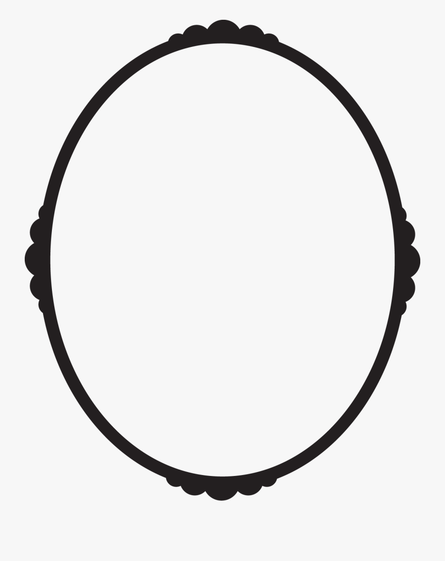 Transparent Black Oval Frame Png - Ad Villaviciosa De Odon, Transparent Clipart