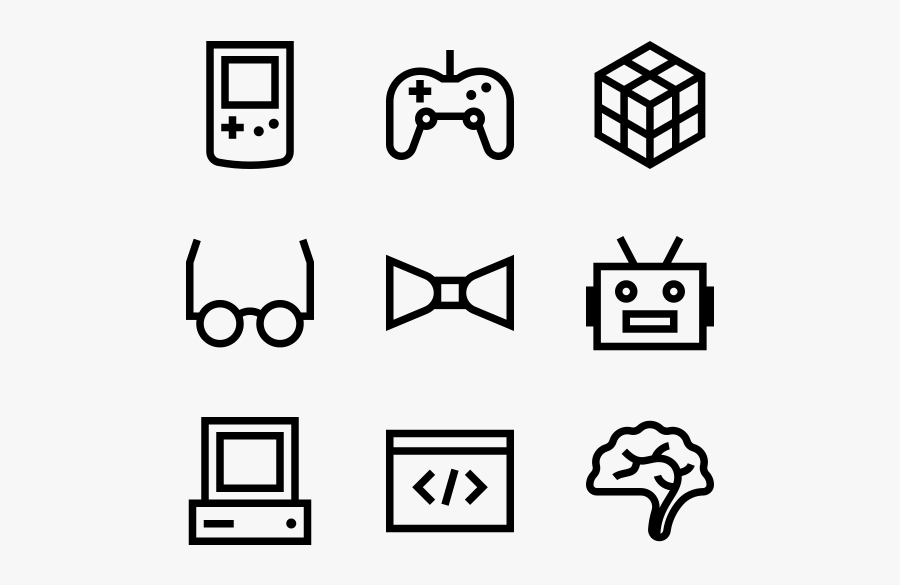 Nerd - Vector Hot Dog Icon, Transparent Clipart