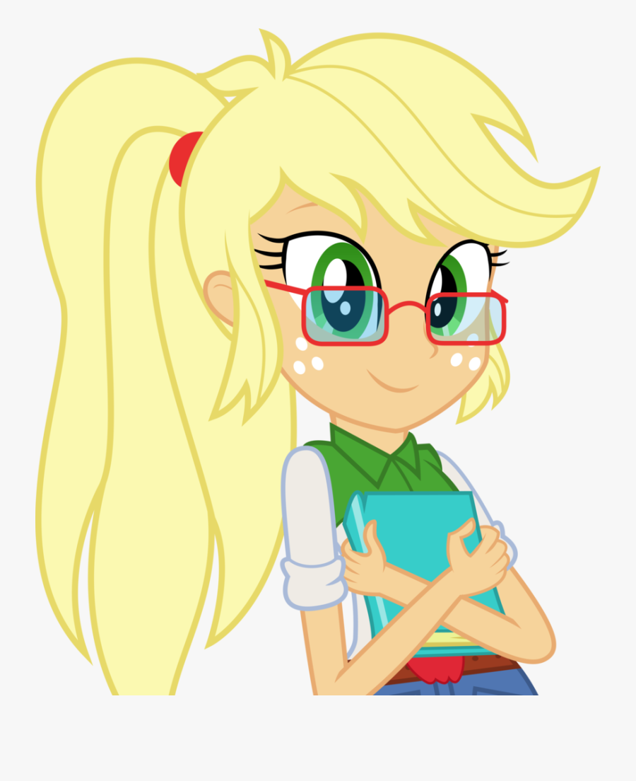 Nerd Clipart Parental Advisory - Equestria Girls Apple Jack, Transparent Clipart
