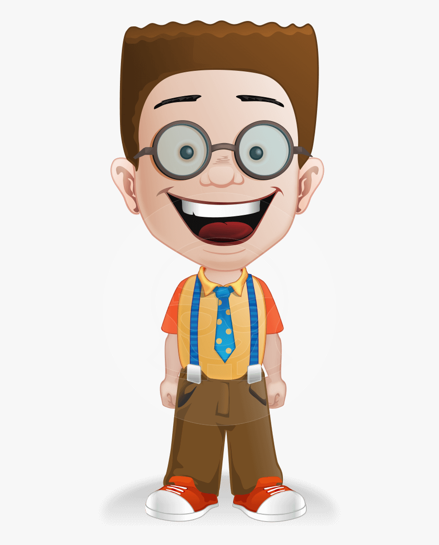 Nerdy Cartoon Boy - Nerdy Cartoon Characters Png , Free Transparent