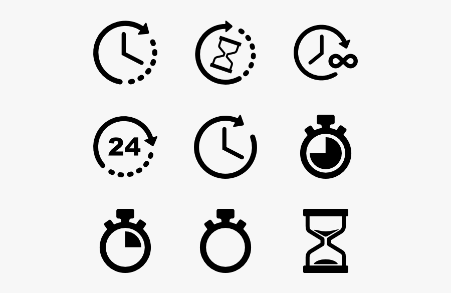 Time Goes By - Time Icon Eps, Transparent Clipart