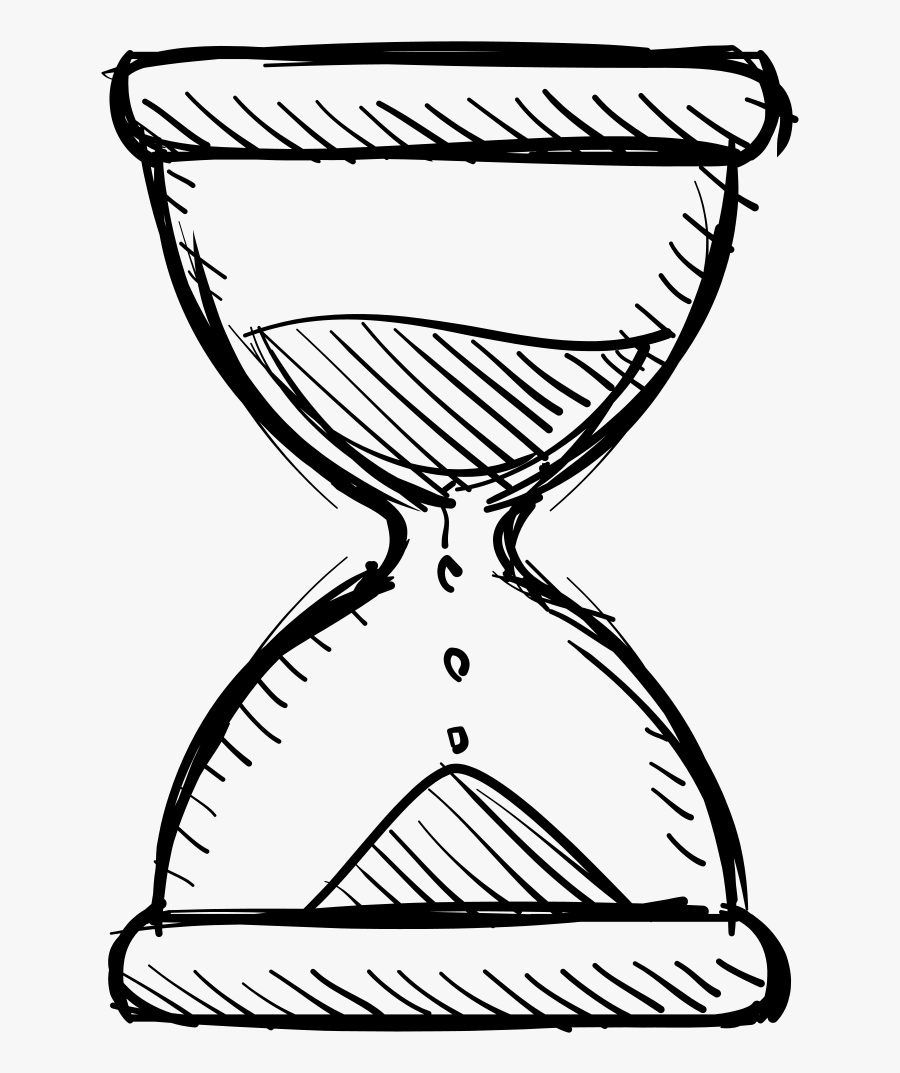 Hourglass Coloring Page - Hourglass, Transparent Clipart