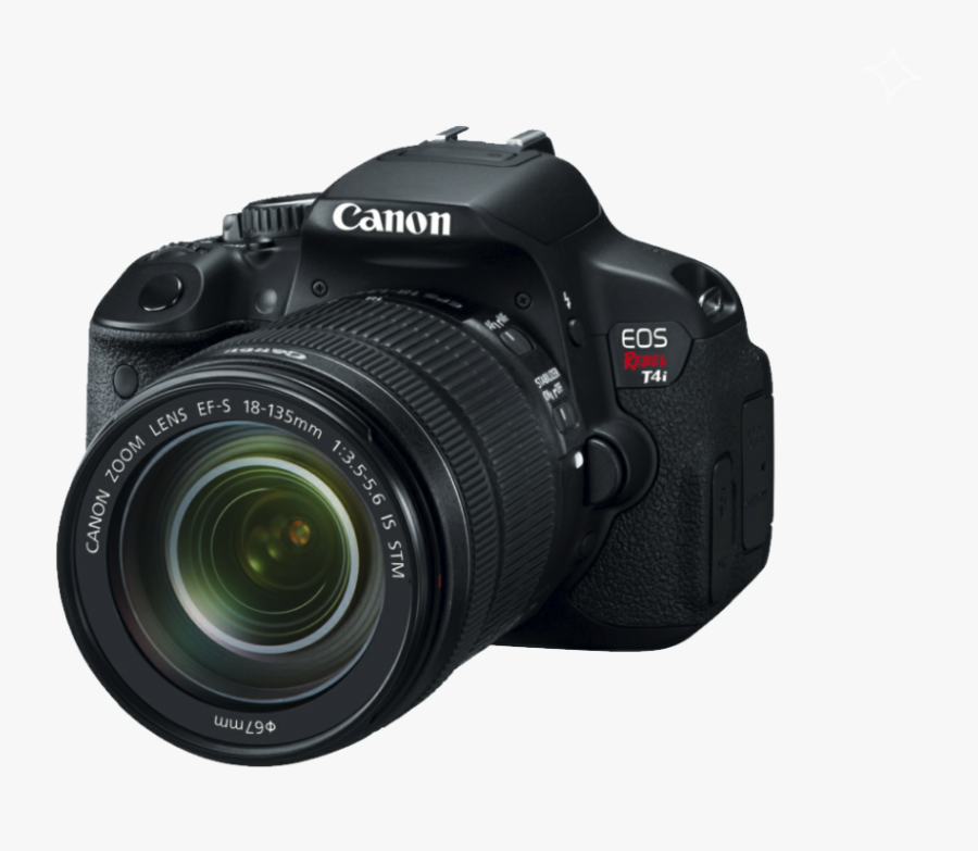 Download Digital Slr Camera Png Hd For Designing Work - Canon Eos Rebel T4i, Transparent Clipart