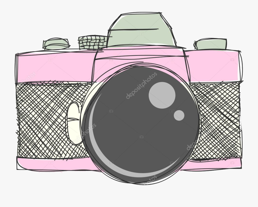 Camera Hand Drawn Clipart And Vector Files Stock Transparent - Instagram July Photo Challenge 2019, Transparent Clipart