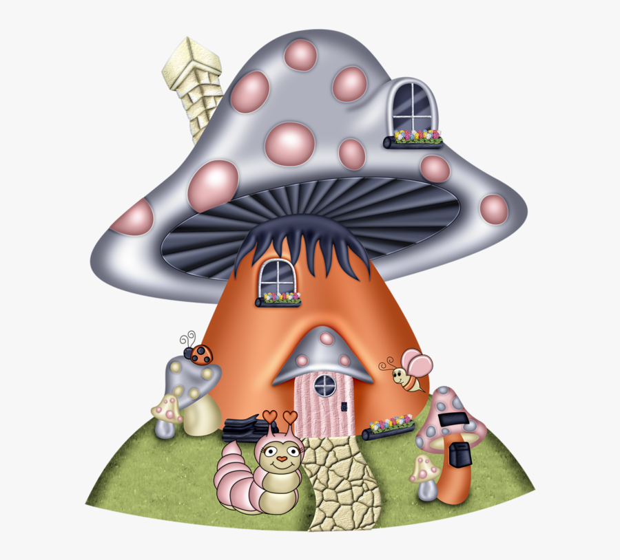 Gnome Clipart Mushroom House - Png Fantasy House Mushroom, Transparent Clipart