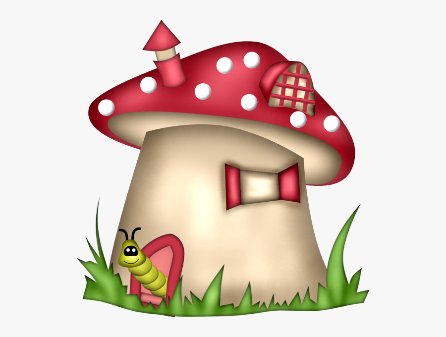 Gnome Clipart Psychedelic Mushroom - Mushroom House Clipart, Transparent Clipart