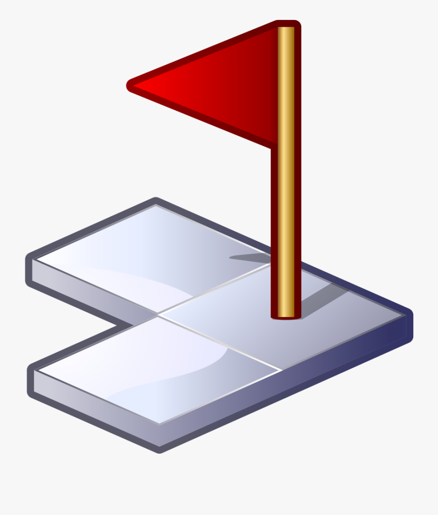 File - Gnome-gnomine - Svg - Nuvola Clipart , Png Download - Red Flag, Transparent Clipart