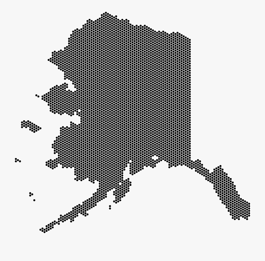 Alaska Hexagonal Mosaic - State Has The Most Breweries, Transparent Clipart