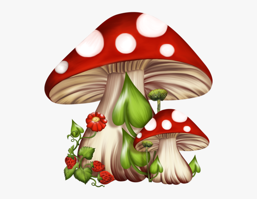 Png Black And White Stock The Fairy And Garden Over - Mushroom Clipart, Transparent Clipart