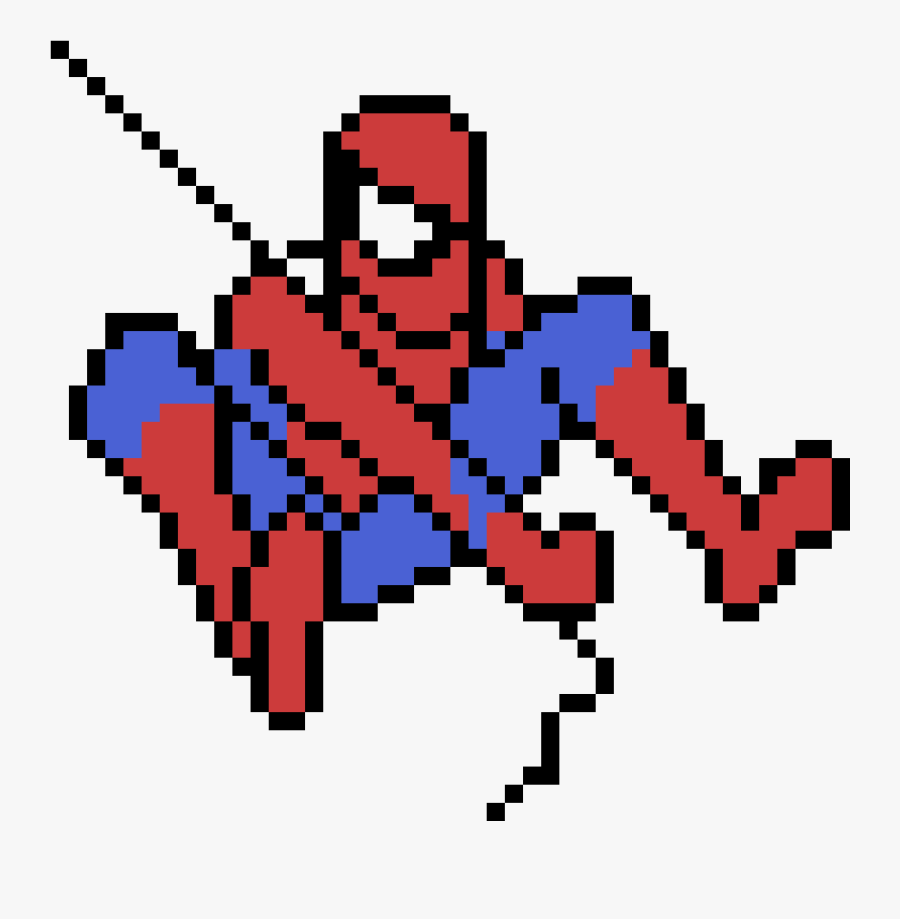 Homem Aranha Pixel Art Free Transparent Clipart Clipartkey - homem aranha roblox png