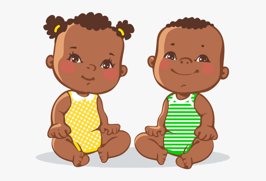 Baby Cartoon Images - Black Baby Clipart Png, Transparent Clipart