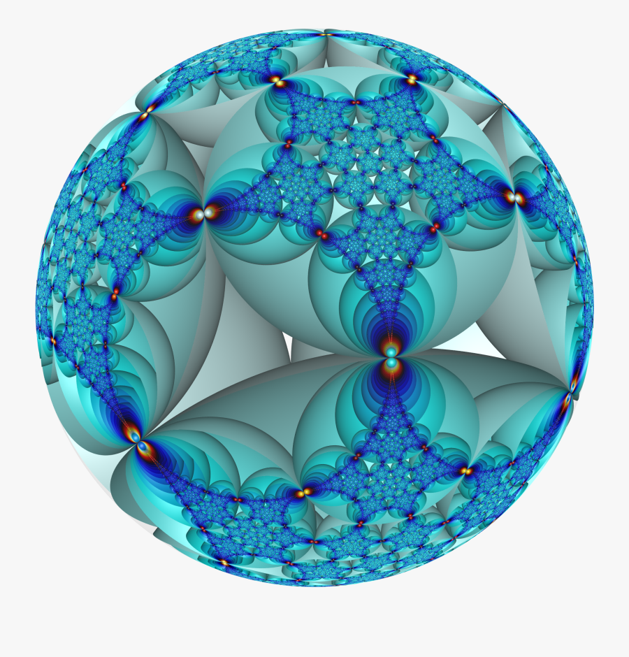 Hyperbolic Honeycomb 5 3 I Poincare - Fractal Art, Transparent Clipart