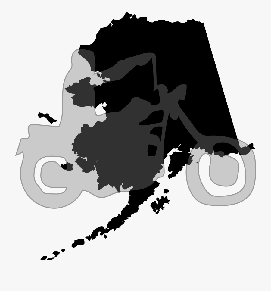 Map Of Alaska With Anchorage, Transparent Clipart