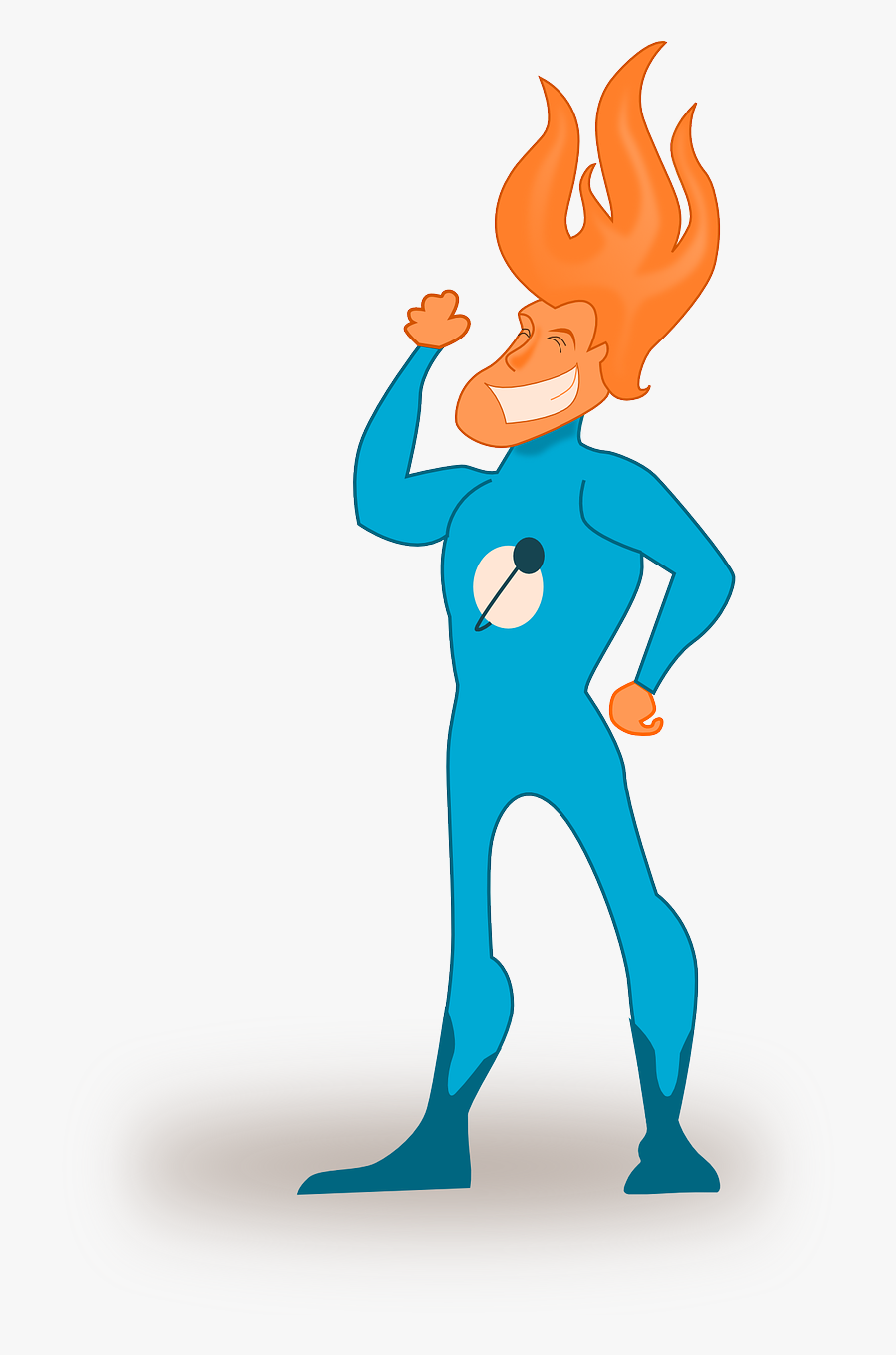 Super Hero Clip Art Small - Flamme Super Hero, Transparent Clipart