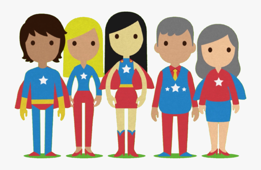 Be A Superhero Raise - Cartoon, Transparent Clipart
