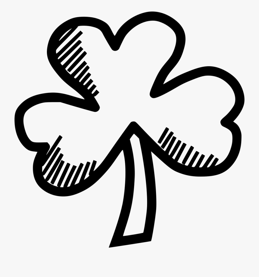 Shamrock Three Clover Leaf, Transparent Clipart