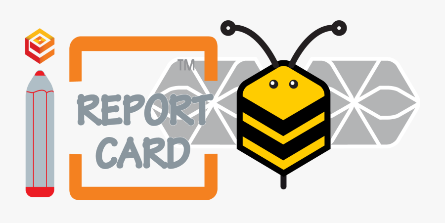 Report Card Bee, Transparent Clipart