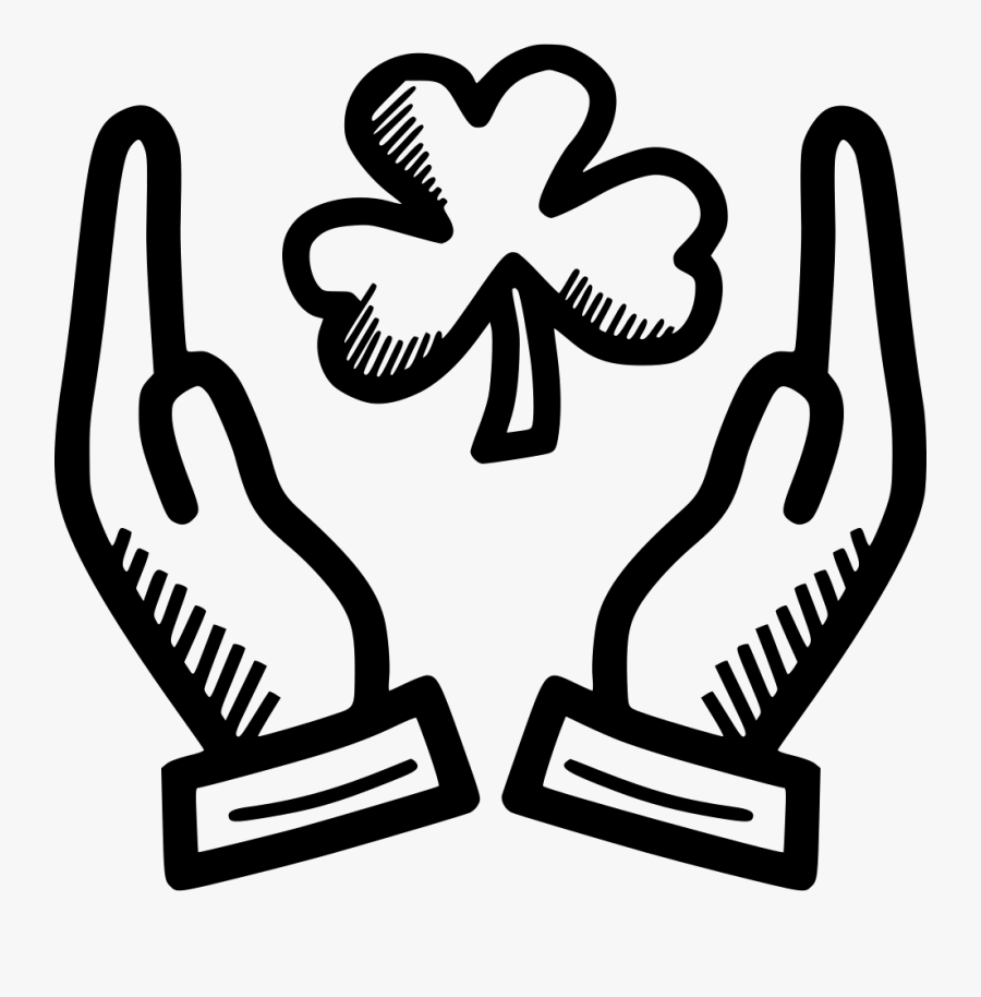 Shamrock Three Clover Leaf - Icon, Transparent Clipart