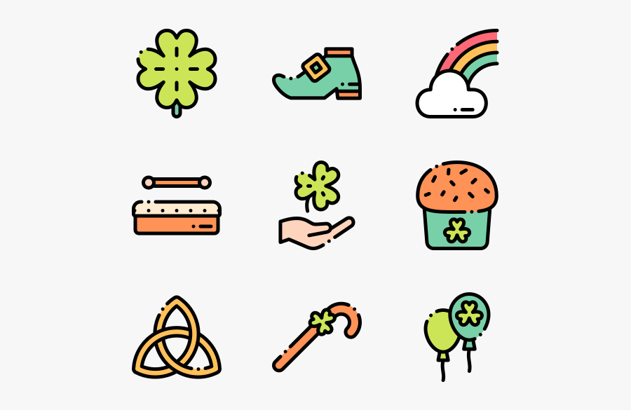 St Patricks Day - Lucky Clover Png Vector, Transparent Clipart