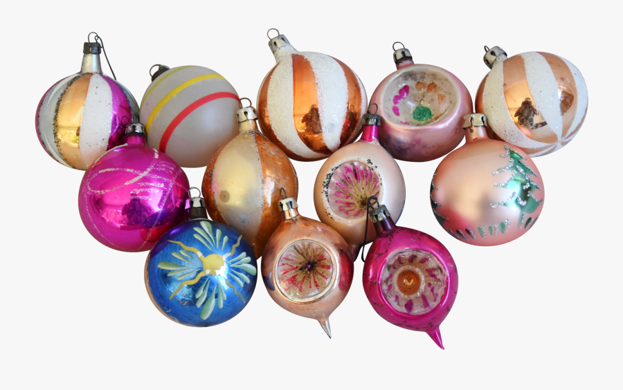 Transparent Vintage Christmas Ornaments Clipart, Transparent Clipart