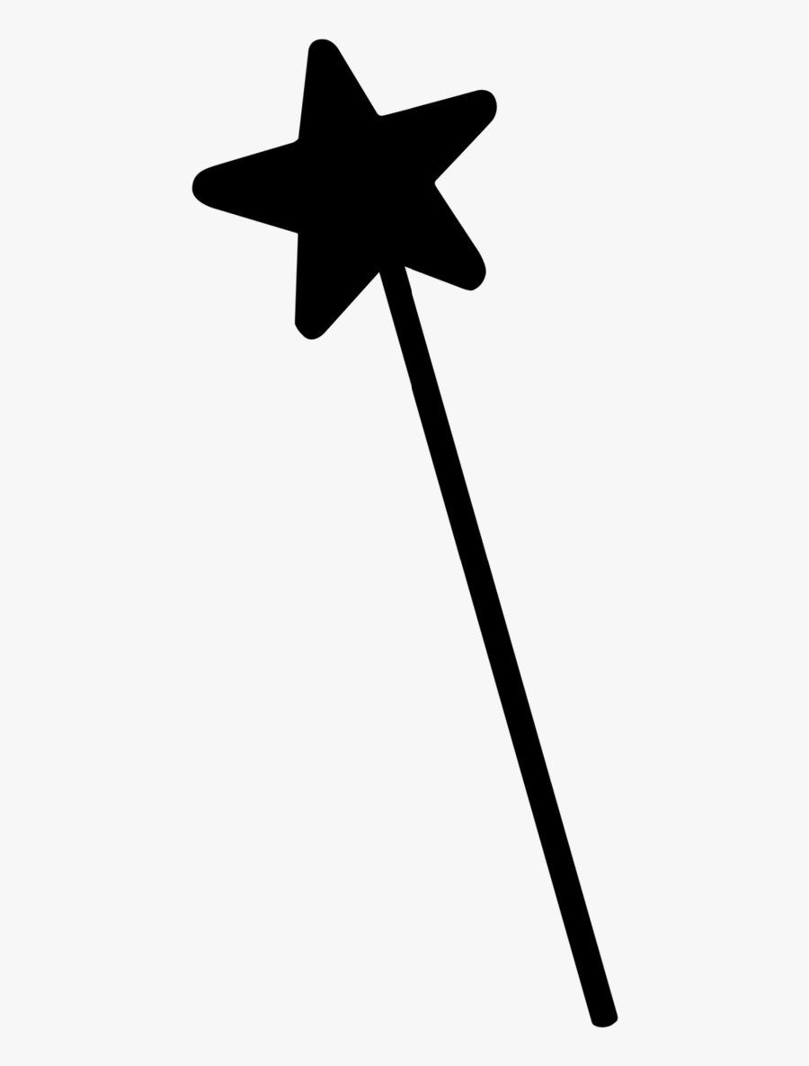 Fairy Wand Silhouette Clipart , Png Download, Transparent Clipart
