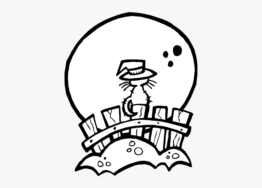 Halloween Coloring Pages, Transparent Clipart