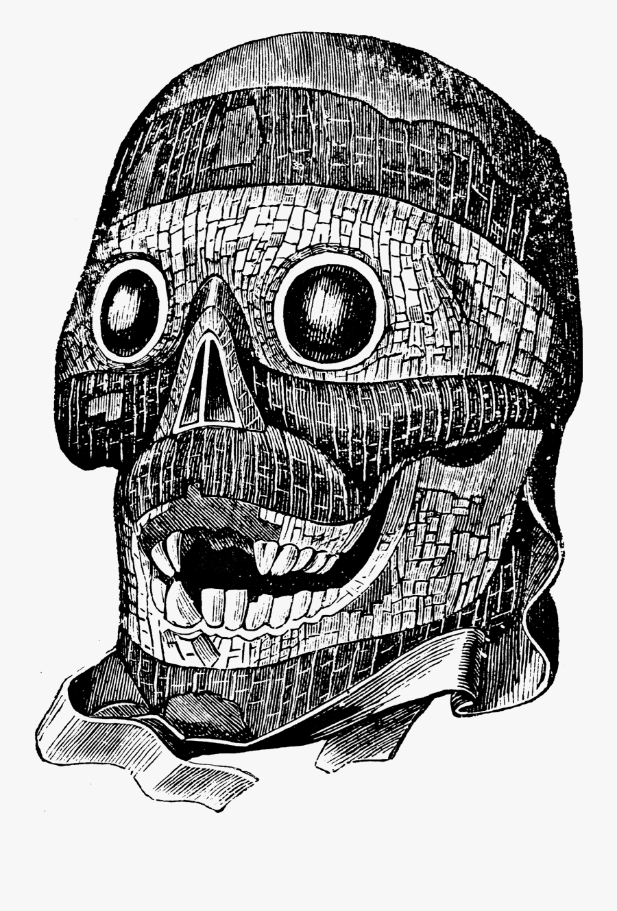 Skull, Transparent Clipart
