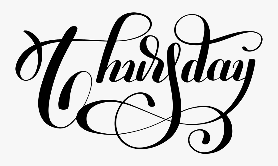 Thursday Black And White, Transparent Clipart