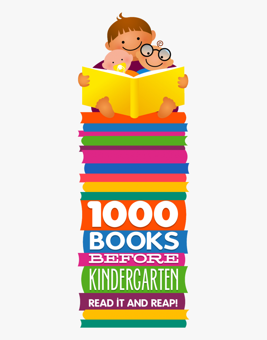 1000 Books Before Kindergarten, Transparent Clipart