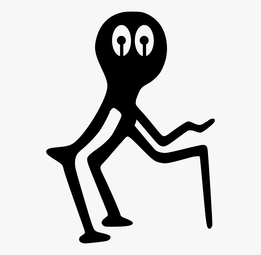 Free Vector Petrogliph Old Man - Old Symbol, Transparent Clipart