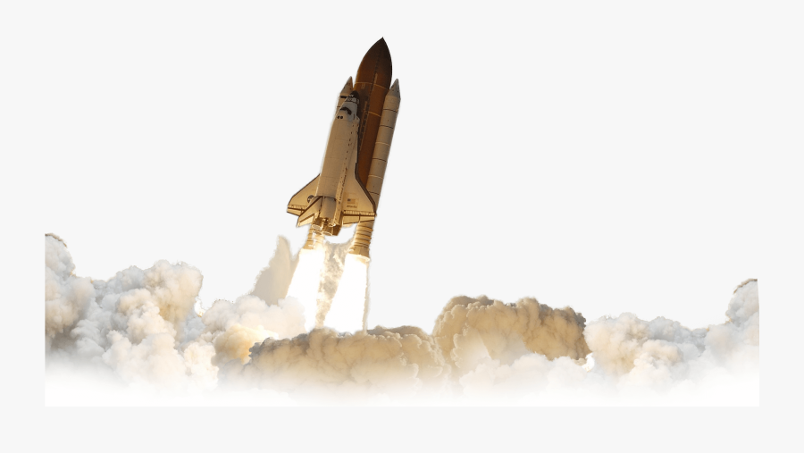Transparent Space Shuttle Clipart - Rocket Ship Launch Png, Transparent Clipart