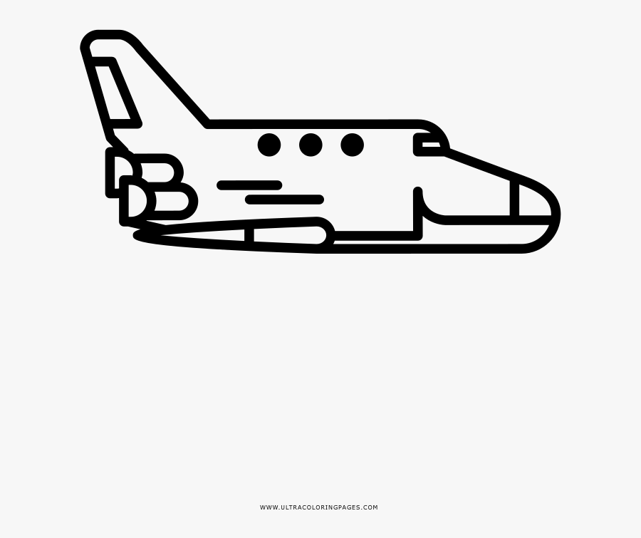Space Shuttle Coloring Page - Spaceplane, Transparent Clipart
