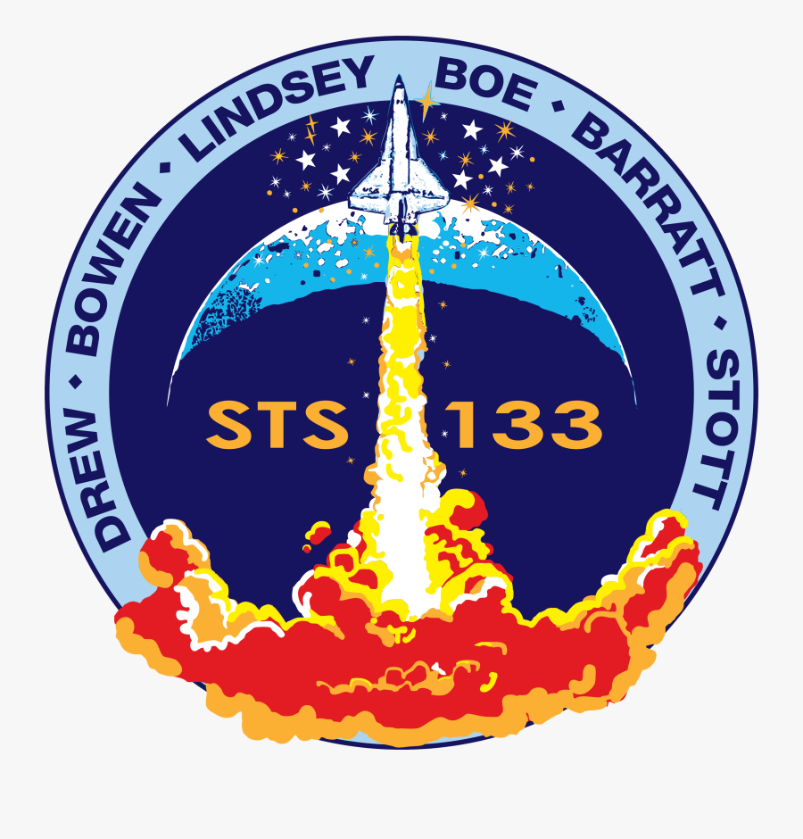Sts 133 Mission Patch, Transparent Clipart